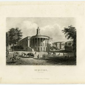 Antieke prent-NEW YORK-VIEW-USA-Chollet-1820