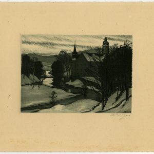 Antieke prent-SCHLOSS STEIN-KASTEEL-BEIEREN-DUITSLAND-Kruger-c. 1920