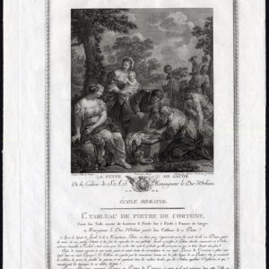 Antieke prent-JACOB-LABAN-LEAH-RACHEL-TERAPHIM-De Cortone-Simonet-Couche-1786
