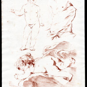 Antieke Master Print-ART STUDIE-MODEL-TEKENING-KIND-BODIES-Smith-1765