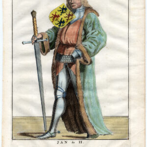 Antieke prent-JAN II-JOHN VAN AVESNES-GRAAF VAN HENEEGOUWEN-HOLLAND-ZEELAND-1650