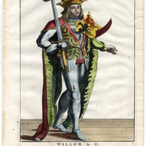 Antieke Prent-WILLIAM II-GRAAF VAN HOLLAND-ZEELAND-ARMOUR-1650