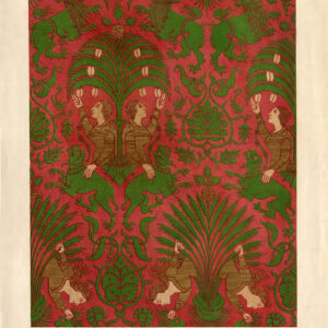 Antieke prent-DESIGN-MIDDLE LEEFTIJDEN-ORNAMENTEN-MUSTERZEICHNER-PLAAT 1-Bock-1860