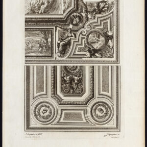 Antieke prent-DESIGN-ORNAMENTEN-DECORATIE-LEPAUTRE-BORD 109-Pequegnot-1858