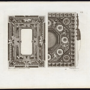 Antieke prent-DESIGN-ORNAMENTEN-DECORATIE-DUCERCEAU-MAROT-PL 88-Pequegnot-1858