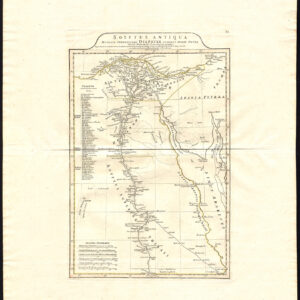 Antieke Kaart Oude Egypte De Nijl Rode Zee D'Anville 1784