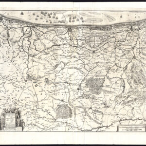 Antieke Kaart Vlaanderen Flandriae België Calais Nieuwpoort Duinkerken Hondius 1630