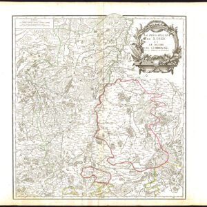 Antieke Kaart Luik Luik België Hertogdom Limburg Limbourg Vaugondy 1750