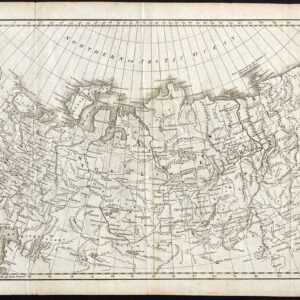 Antieke Kaart Europees Rusland Azië Siberië 1800