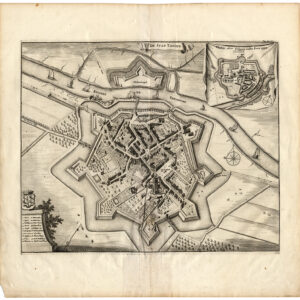 Antieke Prent-DE STAD THOLEN-ZEELAND-NEDERLAND-Smallegange-1696