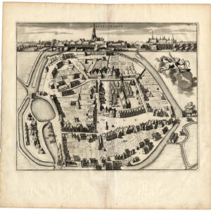 Antieke Prent-THOLEN-ZEELAND-NEDERLAND-SINT MAARTENSDIJK-Smallegange-1696