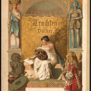 Antieke prent-FRONTISPIECE-KOSTUUM-Kretschmer-Rohrbach-1882