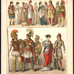 Antieke print-OUDE TURKIJE-ANATOLIE-AZIË MINOR-PL. 13-Kretschmer-Rohrbach-1882