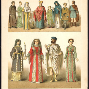 Antieke print-OUDE ROME-CHRISTENEN-PRIEST-PL. 21-Kretschmer-Rohrbach-1882