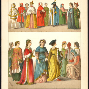 Antieke Print-ITALIË-VENETIAANSE DOGE-PETRARCA-CIMABUE-P 43-Kretschmer-Rohrbach-1882