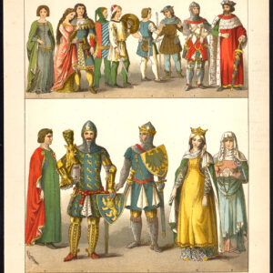 Antieke prent-DUITSLAND-RIDDER-LUDWIG DE BEIERSE-PL. 44-Kretschmer-Rohrbach-1882