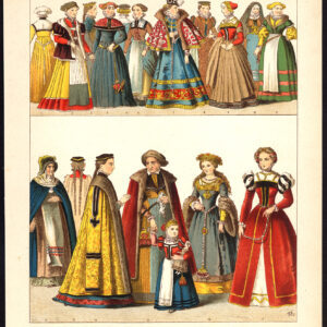 Antieke print-DUITSLAND-FRANKFURT-AUGSBURG-BOHEMIA-PL. 66-Kretschmer-Rohrbach-1882