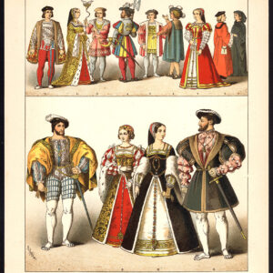 Antieke print-FRANKRIJK-FRANCOIS I-HUNTER-JUDGE-PL. 68-Kretschmer-Rohrbach-1882