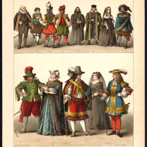 Antieke Print-DUITSLAND-PROTESTANTSE CLERGY-NOBILITY-PL. 84-Kretschmer-Rohrbach-1882