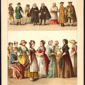 Antieke print-DUITSLAND-BOER-CLERGY-BISHOP-PL. 93-Kretschmer-Rohrbach-1882