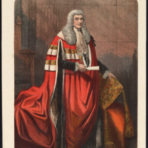 Antieke prent-LORD CRANWORTH-ROBERT MONSEY ROLFE-Leighton-Blaikley-1857