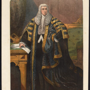 Antieke prent-CHARLES SHAW LEFEVRE-SPEAKER-HOUSE-COMMONS-Leighton-Blaikley-1857
