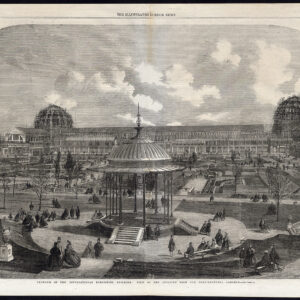 Antieke prent-GROTE LONDEN EXPOSITIE-INTERNATIONALE TENTOONSTELLING-Jackson-1862