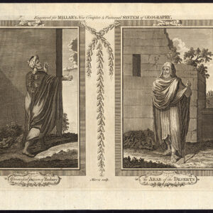 Antieke prent-BARBARY-MAN-ARABIË-Morris-1782