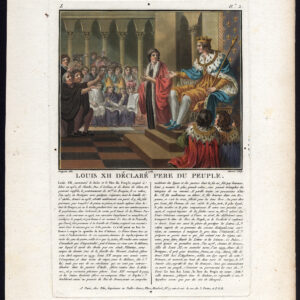 Antieke prent-LOUIS XII-KONING VAN FRANKRIJK-HUIS VAN VALOIS-Moret-Naigeon-1789