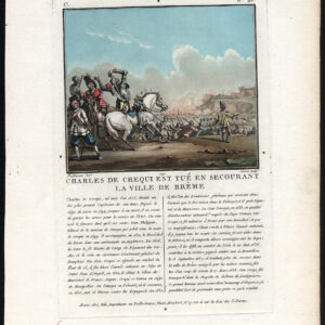 Antieke prent-CHARLES I DE BLANCHEFORT-CREQUY-BREME-Moret-Desfontaines-1790