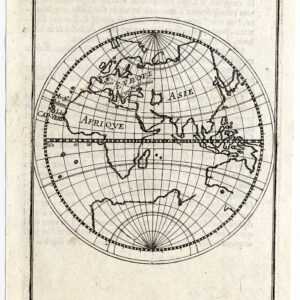 Antieke Kaart Oostelijk Halfrond Carte General Wereld 1750