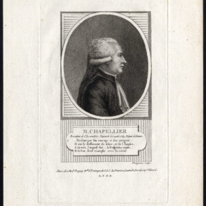 Antieke prent-ISAAC CHAPELLIER-FRANSE REVOLUTIE-Phelippeaux-1790
