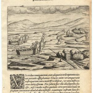 Antieke prent-NEDERLANDSE ARCTIC VOYAGE-WILLEM BARENTSZ-P17-De Bry-Van Linschoten-1601