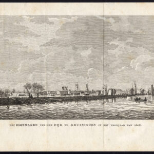 Antieke Prent-KRUININGEN-ZEELAND-NEDERLAND-DIJK-De Wit-Koekkoek-1810