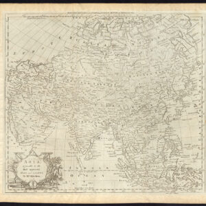 Antieke Kaart Azië Rusland China India Indonesië Tartarië Millar Kitchen 1782