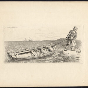 Antieke prent-ZEE-ROEIBOOT-Marcus-1815