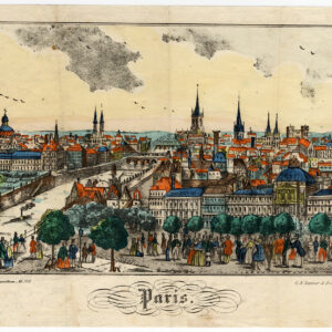 Antieke prent-PARIJS-Frankrijk-VIEW-Renner-1860