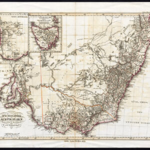 Antieke Kaart Zuidoost-Australië Tasmania Stieler Stulpnagel 1850