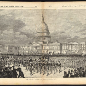 Antieke prent-WASHINGTON DC-USA-CAPITOL-PRESIDENT GRANT-INAUGURATIE-1869