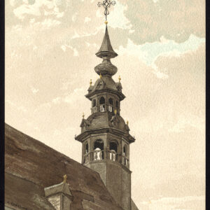 Antieke prent-KLOOF-HEMELSDAELE-BRUGGE-BRUGGE-BELGIË-Baes-1890