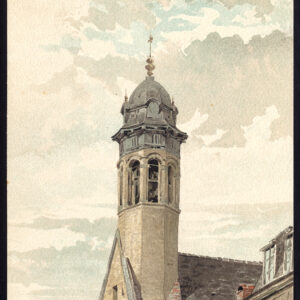 Antieke prent-CHAPELLE DE LA MADELEINE-BRUSSEL-BRUXELLES-BELGIË-Baes-1890