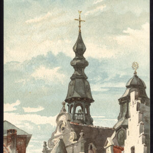 Antieke prent-EGLISE DES RICHES CLAIRES-BRUSSEL-BRUXELLES-BELGIË-Baes-1890