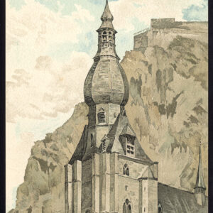 Antieke prent-KERK-DINANT-BELGIË-Baes-1890