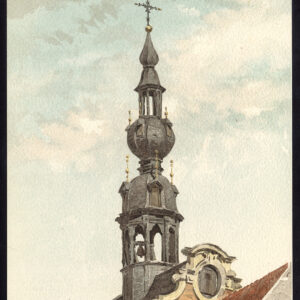 Antieke prent-CHAPELLE DES FRERES ALEXIENS-KERK-GENT-GAND-BELGIË-Baes-1890
