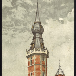 Antieke prent-MONT DE PIETE-KERK-MECHELEN-MECHELEN-BELGIË-Baes-1890