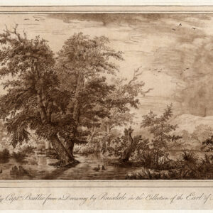 Antieke Prent-LANDSCHAP NAAR RUYSDAEL-William Baillie-1780
