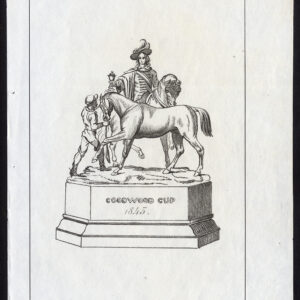 Antieke prent-GOODWOOD CUP-PRIJS-PAARDENRACE-Journal des Haras-1845