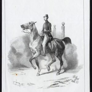 Antieke prent-PAARDRIJSCHOOL-FORESTER-Journal des Haras-1848