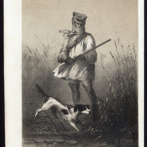 Antieke prent-JACHT HOND-MARSH-HUNTER-GEWEER-Journal des Haras-1852