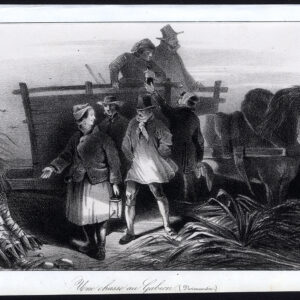 Antieke prent-GABION-JACHT-HORSE-HUNTER-Journal des Haras-1852